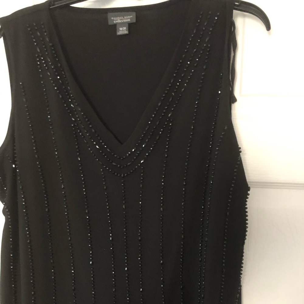 Dress barn Plus size Beaded top
